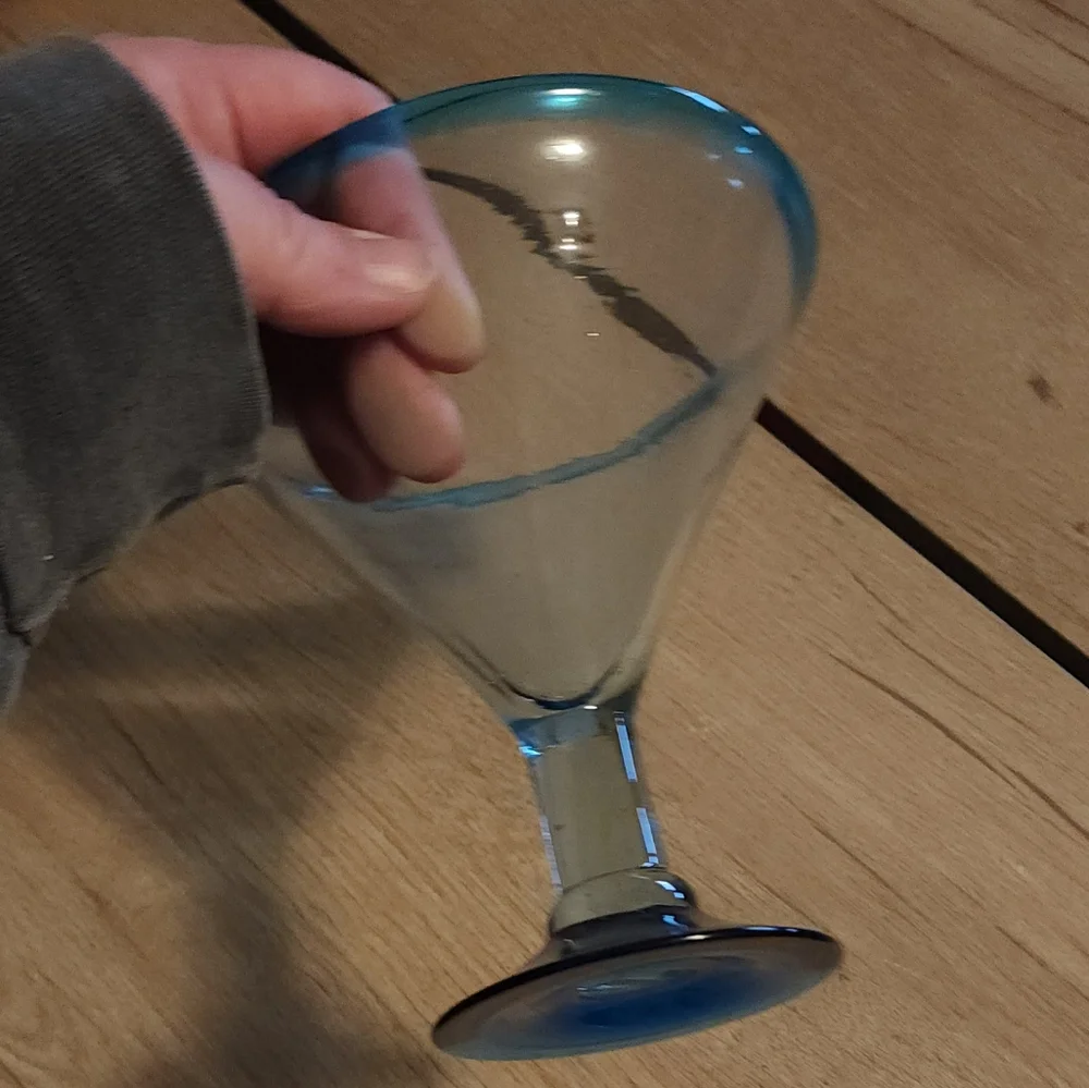 Margarita blue glassware